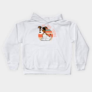 My dog thinks I'm cool Kids Hoodie